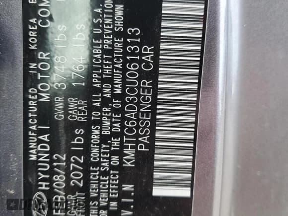 ✅ 2012 Hyundai Veloster w/Black Int • VIN: KMHTC6AD3CU061313 • Lot: 85284144. Wystawiony na Copart z przebiegiem Nie podano. Bezpłatny archiwum sprzedaży aukcyjnych z USA i szczegółowy raport historii pojazdu na DreamBid. Zdjęcie 12.