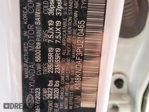 ✅ 2023 Hyundai Ioniq 5 SEL • VIN: KM8KNDAF3PU210465 • Lot: 92468975. Listed on Copart with 41,802 mi. Free auction sales archive from the USA and detailed vehicle history report at DreamBid. Image 13.