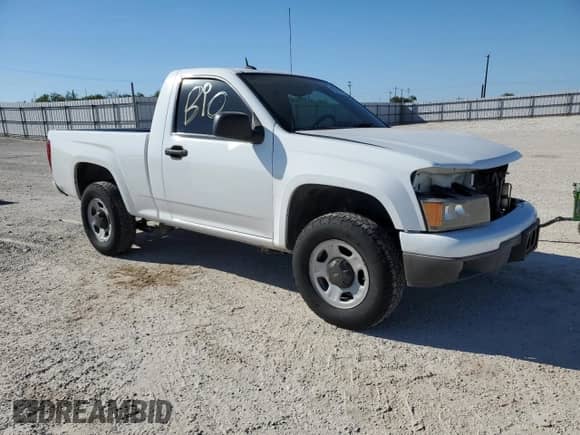 2012 Chevrolet Colorado Work Truck with VIN 1GCGTBF97C8157506, listed as a Copart auction lot 73712734 with Not provided miles and Salvage title. Bid and sale history available at DreamBid. Image 4.