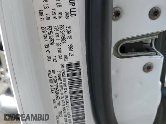 2014 Ram 1500 Tradesman with VIN 1C6RR7KT8ES244382, listed as a Copart auction lot 63249975 with 198,664 mi miles and Clean title. Bid and sale history available at DreamBid. Image 12.