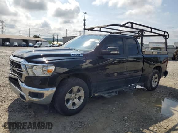 2021 Ram 1500 Big Horn with VIN 1C6SRFBTXMN784535, listed as a Copart auction lot 68456975 with 153,526 mi miles and Salvage title. Bid and sale history available at DreamBid. Image 1.