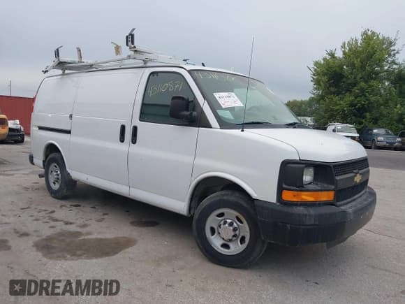 ✅ 2012 Chevrolet Express Cargo • VIN: 1GCWGFCA5C1179406 • Lot: 43110871. Listed on IAAI with 202,853 mi. Free auction sales archive from the USA and detailed vehicle history report at DreamBid. Image 1.