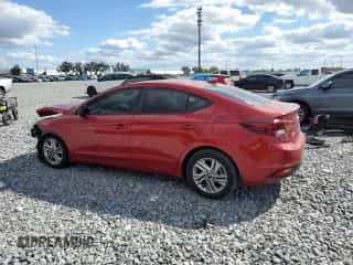 2020 Hyundai Elantra SEL with VIN 5NPD84LF2LH527952, listed as a Copart auction lot 87271035 with 92,893 mi miles and Non repairable. Bid and sale history available at DreamBid. Image 2.