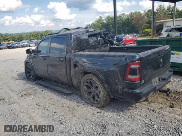 2021 Ram 1500 Limited with VIN 1C6SRFHT5MN567028, listed as a Copart auction lot 68418825 with 106,354 mi miles and Clean title. Bid and sale history available at DreamBid. Image 2.