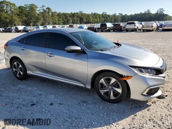 ✅ 2020 Honda Civic LX • VIN: 2HGFC2F6XLH518109 • Lot: 86662425. Listed on Copart with 44,676 mi. Free auction sales archive from the USA and detailed vehicle history report at DreamBid. Image 4.