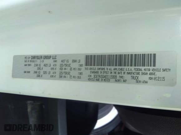 ✅ 2014 Ram ProMaster Cargo • VIN: 3C6TRVDG4EE115939 • Lot: 40755997. Wystawiony na IAAI z przebiegiem 171 258 mil. Bezpłatny archiwum sprzedaży aukcyjnych z USA i szczegółowy raport historii pojazdu na DreamBid. Zdjęcie 9.