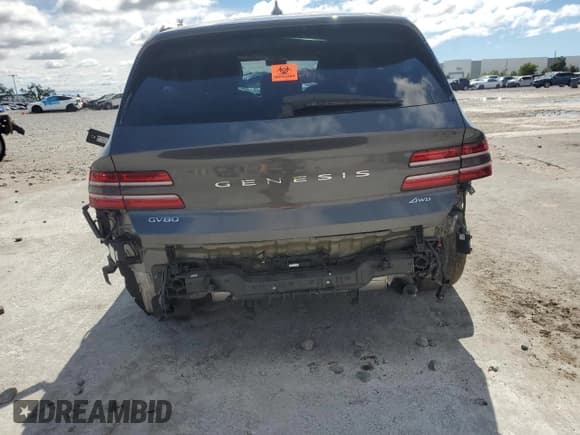 ✅ 2023 Genesis GV80 • VIN: KMUHBDSB0PU110128 • Lot: 84994905. Listed on Copart with Not provided. Free auction sales archive from the USA and detailed vehicle history report at DreamBid. Image 6.