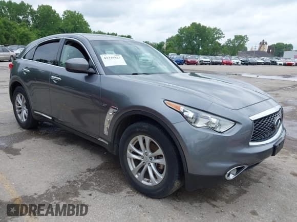 ✅ 2017 Infiniti QX70 • VIN: JN8CS1MU4HM141785 • Lot: 42345827. Listed on IAAI with 123,947 mi. Free auction sales archive from the USA and detailed vehicle history report at DreamBid. Image 1.