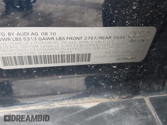 ✅ 2011 Audi A6 Premium Plus • VIN: WAUFGAFB9BN019332 • Lot: 42696676. Wystawiony na IAAI z przebiegiem 210 716 mil. Bezpłatny archiwum sprzedaży aukcyjnych z USA i szczegółowy raport historii pojazdu na DreamBid. Zdjęcie 9.