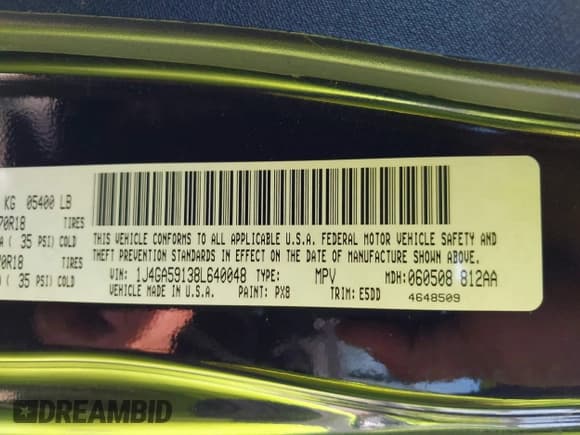 ✅ 2008 Jeep Wrangler Unlimited Sahara • VIN: 1J4GA59138L640048 • Lot: 42594778. Listed on IAAI with 114,332 mi. Free auction sales archive from the USA and detailed vehicle history report at DreamBid. Image 9.