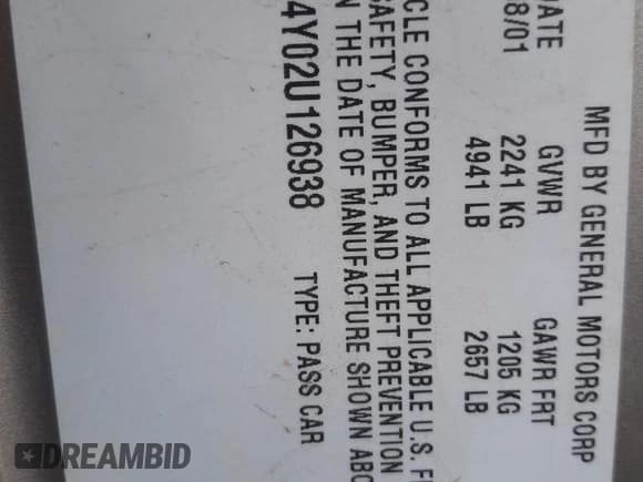 ✅ 2002 Cadillac Seville Luxury SLS • VIN: 1G6KS54Y02U126938 • Lot: 53216755. Wystawiony na Copart z przebiegiem 164 053 mil. Bezpłatny archiwum sprzedaży aukcyjnych z USA i szczegółowy raport historii pojazdu na DreamBid. Zdjęcie 12.