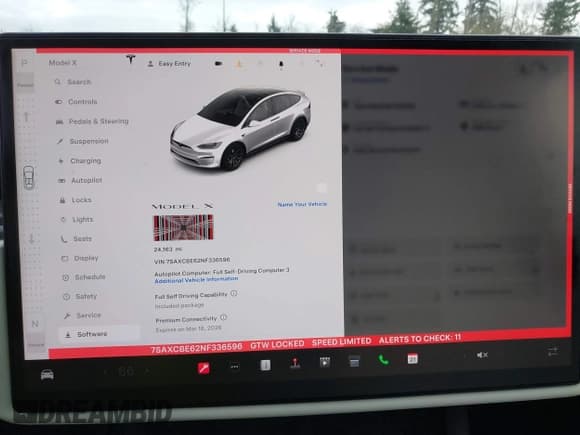 ✅ 2022 Tesla Model X Plaid • VIN: 7SAXCBE62NF336596 • Lot: 43775408. Wystawiony na IAAI z przebiegiem 24 163 mil. Bezpłatny archiwum sprzedaży aukcyjnych z USA i szczegółowy raport historii pojazdu na DreamBid. Zdjęcie 7.