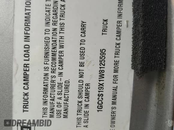 ✅ 1998 Chevrolet S-10 LS • VIN: 1GCCS19X1W8125595 • Лот: 49898835. Опубликован ранее на Copart с пробегом Не указан. Бесплатный доступ к архиву аукционных продаж из США и подробный отчёт об истории автомобиля на DreamBid. Изображение 12.