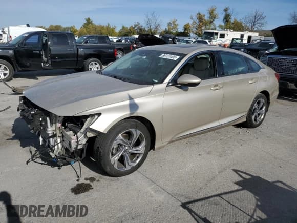 ✅ 2020 Honda Accord EX-L • VIN: 1HGCV1F52LA089707 • Lot: 89731405. Listed on Copart with 10,120 mi. Free auction sales archive from the USA and detailed vehicle history report at DreamBid. Image 1.