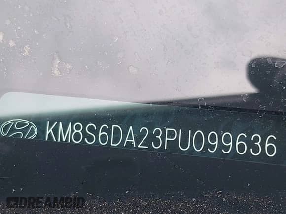 2023 Hyundai Santa Fe SEL Convenience with VIN KM8S6DA23PU099636, listed as a IAAI auction lot 42212551 with 34,217 mi miles and . Bid and sale history available at DreamBid. Image 9.