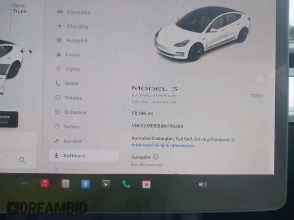 ✅ 2022 Tesla Model 3 Long Range • VIN: 5YJ3E1EB9NF115364 • Lot: 41618947. Wystawiony na IAAI z przebiegiem 58 196 mil. Bezpłatny archiwum sprzedaży aukcyjnych z USA i szczegółowy raport historii pojazdu na DreamBid. Zdjęcie 7.