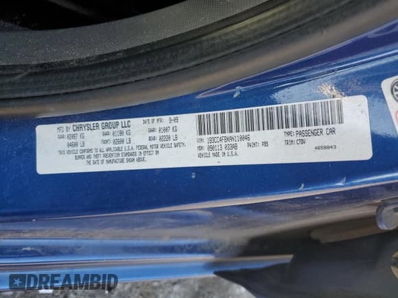 ✅ 2010 Dodge Avenger SXT • VIN: 1B3CC4FBXAN110046 • Lot: 71856685. Listed on Copart with 110,362 mi. Free auction sales archive from the USA and detailed vehicle history report at DreamBid. Image 12.