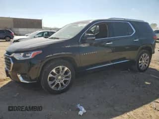 2018 Chevrolet Traverse Premier with VIN 1GNERKKW1JJ196400, listed as a Copart auction lot 84449985 with 196,135 mi miles and Salvage title. Bid and sale history available at DreamBid. Image 1.