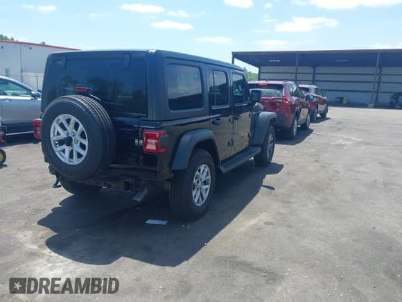 ✅ 2023 Jeep Wrangler Sport S • VIN: 1C4HJXDN5PW671167 • Lot: 42176127. Wystawiony na IAAI z przebiegiem 1 230 mil. Bezpłatny archiwum sprzedaży aukcyjnych z USA i szczegółowy raport historii pojazdu na DreamBid. Zdjęcie 4.