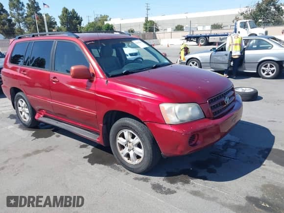 2002 Toyota Highlander with VIN JTEGF21A220054818, listed as a IAAI auction lot 42654545 with 267,286 mi miles and . Bid and sale history available at DreamBid. Image 1.
