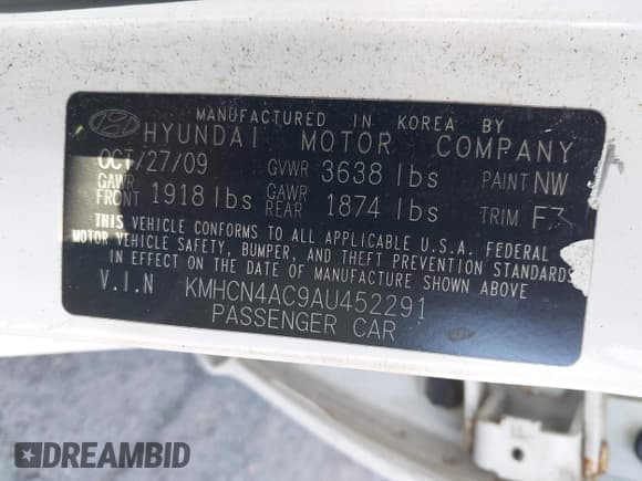 ✅ 2010 Hyundai Accent GLS • VIN: KMHCN4AC9AU452291 • Лот: 43014070. Опубликован ранее на IAAI с пробегом 104 991 миль. Бесплатный доступ к архиву аукционных продаж из США и подробный отчёт об истории автомобиля на DreamBid. Изображение 9.