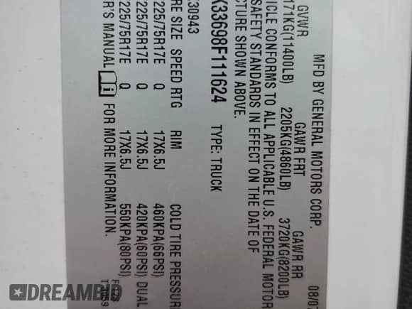 2008 Chevrolet Silverado 3500HD DRW LTZ z VIN 1GCJK33698F111624, wystawiony jako Copart lot #87398034 z przebiegiem 242 410 mil mil oraz Czysty tytuł • Clean title. Historia ofert i sprzedaży dostępna na DreamBid. Obrazek 12.