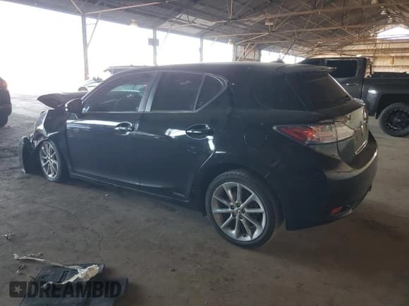✅ 2012 Lexus CT 200h • VIN: JTHKD5BH7C2097671 • Lot: 82573905. Listed on Copart with Not provided. Free auction sales archive from the USA and detailed vehicle history report at DreamBid. Image 2.