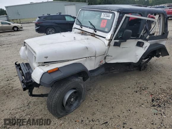 ✅ 1995 Jeep Wrangler S • VIN: 1J4FY19P3SP252810 • Lot: 71873444. Wystawiony na Copart z przebiegiem Nie podano. Bezpłatny archiwum sprzedaży aukcyjnych z USA i szczegółowy raport historii pojazdu na DreamBid. Zdjęcie 1.