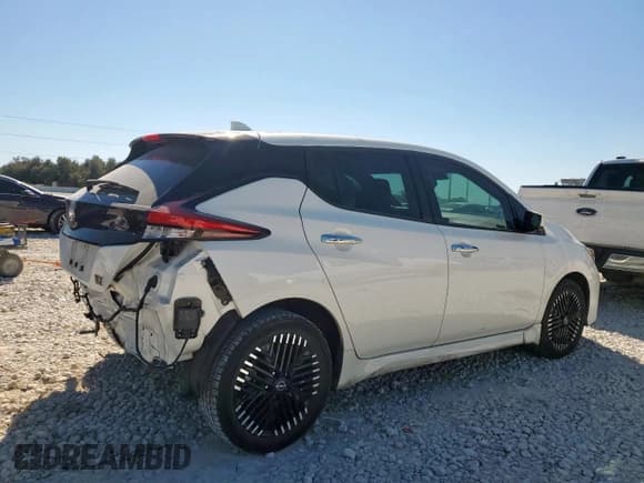 ✅ 2023 Nissan LEAF SV Plus • VIN: 1N4CZ1CV4PC552325 • Lot: 91875925. Listed on Copart with 23,521 mi. Free auction sales archive from the USA and detailed vehicle history report at DreamBid. Image 3.