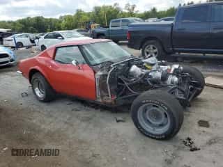 1970 Chevrolet Corvette с VIN 194370S414772, выставлен на аукционе Copart как лот 68245945 с пробегом 3 833 миль миль и Списание • Salvage title. История ставок и продаж доступна на DreamBid. Изображение 4.