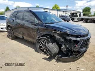 ✅ 2023 Chevrolet Blazer RS • VIN: 3GNKBKRS9PS213607 • Lot: 58410644. Listed on Copart with 6,151 mi miles. Access the free auction sales archive from the USA and view a detailed vehicle history report at DreamBid. Image 4.