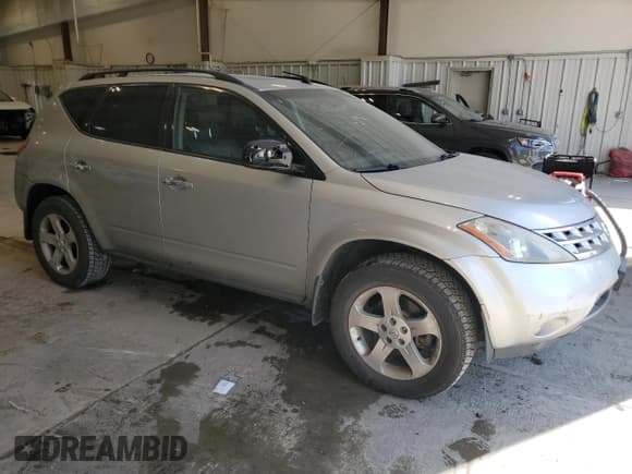 ✅ 2004 Nissan Murano SL • VIN: JN8AZ08W84W338563 • Lot: 83770395. Listed on Copart with 141,623 mi. Free auction sales archive from the USA and detailed vehicle history report at DreamBid. Image 4.