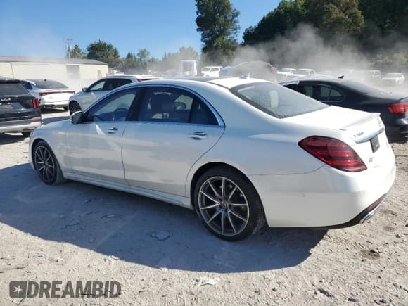 ✅ 2019 Mercedes-Benz S 560 • VIN: WDDUG8DB2KA443986 • Lot: 70747175. Listed on Copart with 72,328 mi. Free auction sales archive from the USA and detailed vehicle history report at DreamBid. Image 2.