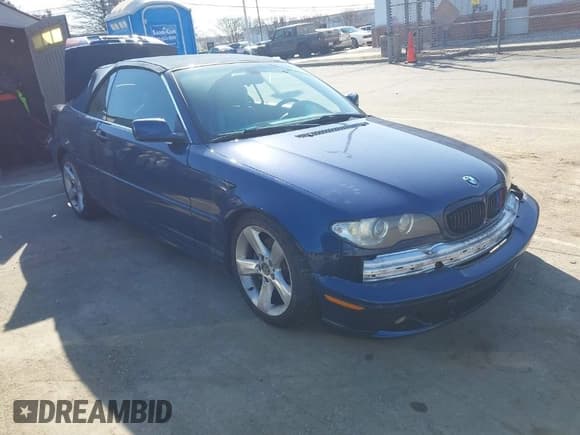 ✅ 2005 BMW 3 Series 325Ci • VIN: WBABW33415PL37327 • Lot: 41779835. Listed on IAAI with 93,473 mi. Free auction sales archive from the USA and detailed vehicle history report at DreamBid. Image 1.