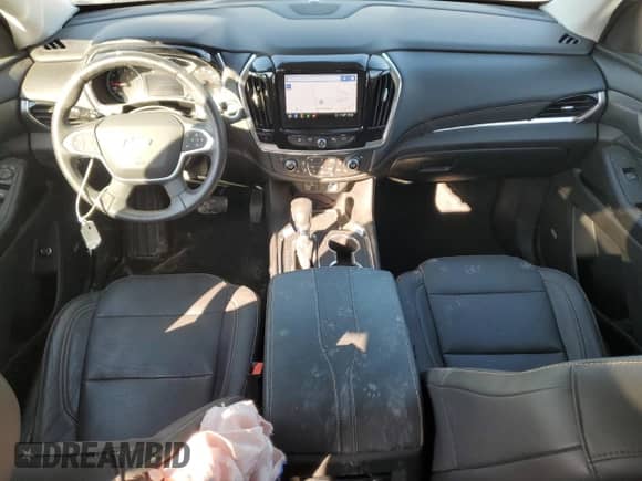 2021 Chevrolet Traverse Premier с VIN 1GNEVKKW8MJ139126, выставлен на аукционе Copart как лот 80166995 с пробегом 18 990 миль миль и Списание • Salvage title. История ставок и продаж доступна на DreamBid. Изображение 8.