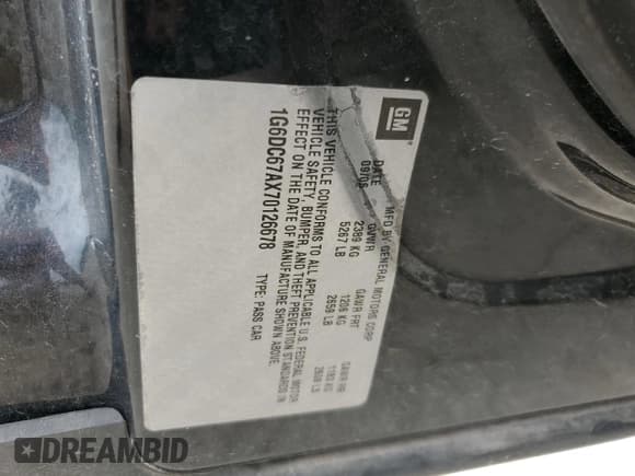 ✅ 2007 Cadillac STS • VIN: 1G6DC67AX70126678 • Lot: 59995115. Wystawiony na Copart z przebiegiem 194 714 mil. Bezpłatny archiwum sprzedaży aukcyjnych z USA i szczegółowy raport historii pojazdu na DreamBid. Zdjęcie 12.