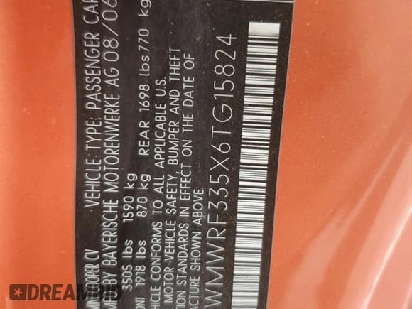 ✅ 2006 MINI Convertible • VIN: WMWRF335X6TG15824 • Lot: 56163205. Wystawiony na Copart z przebiegiem 113 109 mil. Bezpłatny archiwum sprzedaży aukcyjnych z USA i szczegółowy raport historii pojazdu na DreamBid. Zdjęcie 13.