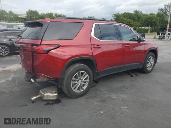 2024 Chevrolet Traverse LT Cloth z VIN 1GNESVKW5RJ137769, wystawiony jako Copart lot #81454324 z przebiegiem 8 345 mil mil oraz Szkoda całkowita • Salvage title. Historia ofert i sprzedaży dostępna na DreamBid. Obrazek 3.