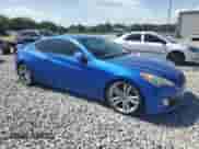 2010 Hyundai Genesis Coupe Track with VIN KMHHU6KH7AU026582, listed as a Copart auction lot 63396555 with 53,423 mi miles and Salvage title. Bid and sale history available at DreamBid. Image 4.