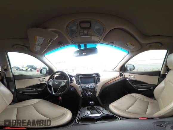 2015 Hyundai Santa Fe Limited with VIN KM8SR4HF9FU129821, listed as a IAAI auction lot 42156551 with 104,277 mi miles and . Bid and sale history available at DreamBid. Image 19.