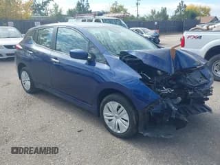 ✅ 2025 Nissan LEAF S • VIN: 1N4AZ1BV9SC565489 • Lot: 43531367. Wystawiony na IAAI z przebiegiem 9 658 mil. Bezpłatny archiwum sprzedaży aukcyjnych z USA i szczegółowy raport historii pojazdu na DreamBid. Zdjęcie 1.