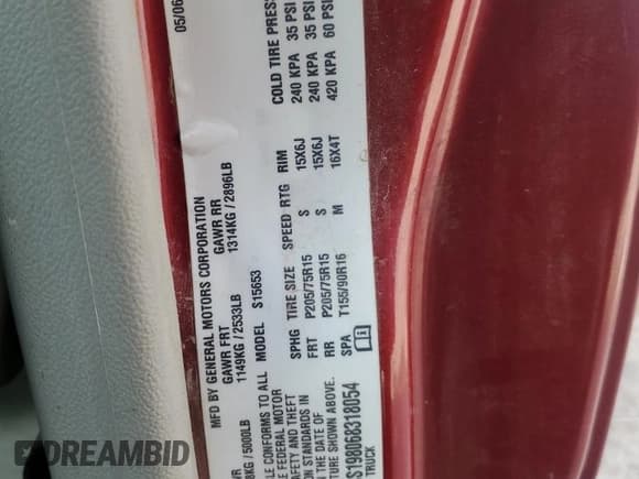 ✅ 2006 Chevrolet Colorado LS • VIN: 1GCCS198068318054 • Лот: 85358775. Опубликован ранее на Copart с пробегом 77 103 миль. Бесплатный доступ к архиву аукционных продаж из США и подробный отчёт об истории автомобиля на DreamBid. Изображение 12.