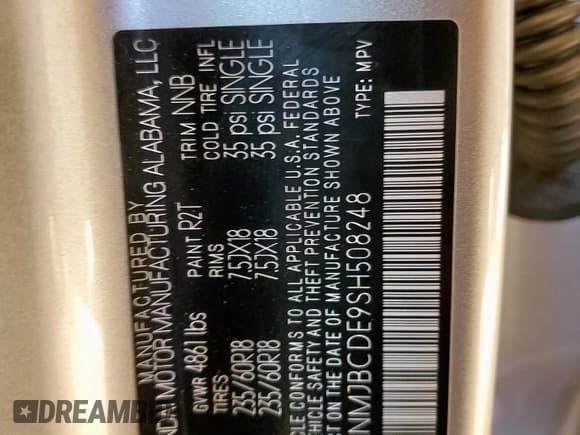 ✅ 2025 Hyundai Tucson SEL • VIN: 5NMJBCDE9SH508248 • Лот: 91134395. Опубликован ранее на Copart с пробегом 24 782 миль. Бесплатный доступ к архиву аукционных продаж из США и подробный отчёт об истории автомобиля на DreamBid. Изображение 13.