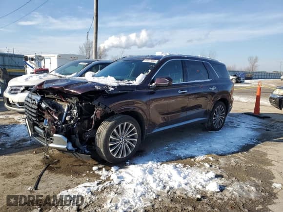 ✅ 2023 Hyundai Palisade Calligraphy • VIN: KM8R7DGE8PU593004 • Лот: 41677495. Опубликован ранее на Copart с пробегом 35 334 миль. Бесплатный доступ к архиву аукционных продаж из США и подробный отчёт об истории автомобиля на DreamBid. Изображение 1.