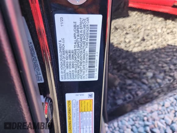 ✅ 2024 Honda Accord EX • VIN: 1HGCY1F39RA018311 • Лот: 92298875. Опубликован ранее на Copart с пробегом 35 325 миль. Бесплатный доступ к архиву аукционных продаж из США и подробный отчёт об истории автомобиля на DreamBid. Изображение 12.