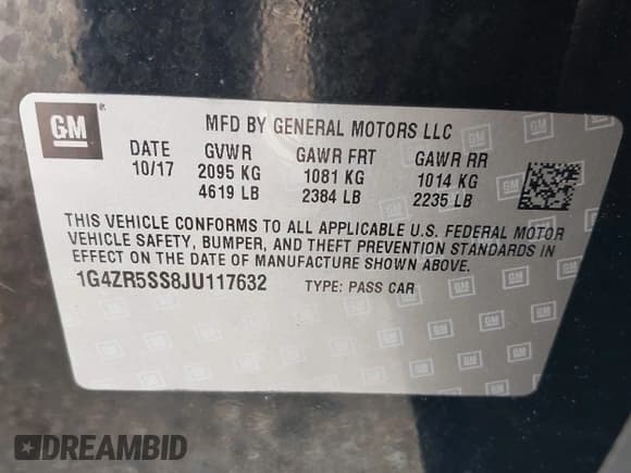 ✅ 2018 Buick LaCrosse Premium • VIN: 1G4ZR5SS8JU117632 • Lot: 41997098. Wystawiony na IAAI z przebiegiem 77 581 mil. Bezpłatny archiwum sprzedaży aukcyjnych z USA i szczegółowy raport historii pojazdu na DreamBid. Zdjęcie 9.