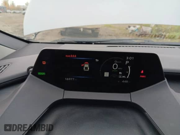 2023 Toyota Prius LE with VIN JTDADABU9P3002451, listed as a Copart auction lot 80668485 with 16,977 mi miles and Salvage title. Bid and sale history available at DreamBid. Image 9.