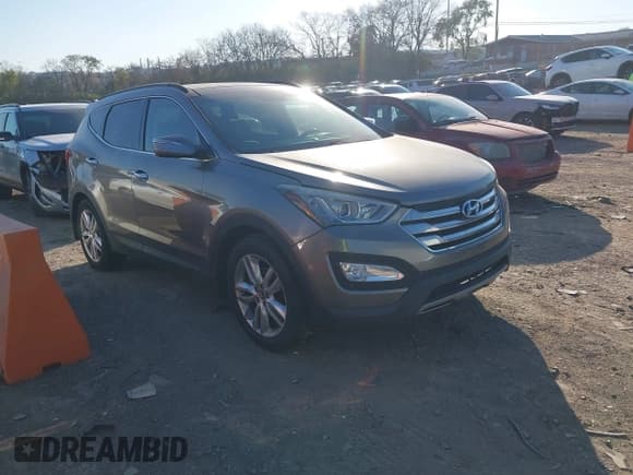 ✅ 2014 Hyundai Santa Fe • VIN: 5XYZW3LAXEG140795 • Лот: 43650491. Опубликован ранее на IAAI с пробегом 166 910 миль. Бесплатный доступ к архиву аукционных продаж из США и подробный отчёт об истории автомобиля на DreamBid. Изображение 1.