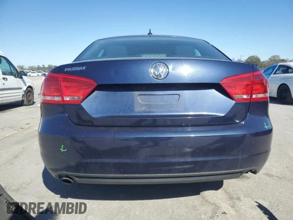 ✅ 2013 Volkswagen Passat S • VIN: 1VWAH7A35DC014637 • Lot: 86987325. Listed on Copart with 201,923 mi. Free auction sales archive from the USA and detailed vehicle history report at DreamBid. Image 6.