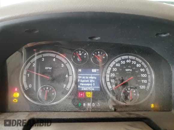 ✅ 2009 Dodge 1500 TRX • VIN: 1D3HV18P09S797290 • Lot: 56239475. Listed on Copart with 236,575 mi. Free auction sales archive from the USA and detailed vehicle history report at DreamBid. Image 9.